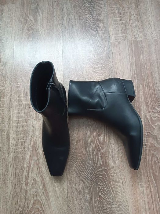 Botki damskie buty sztyblety czarne klasyczne