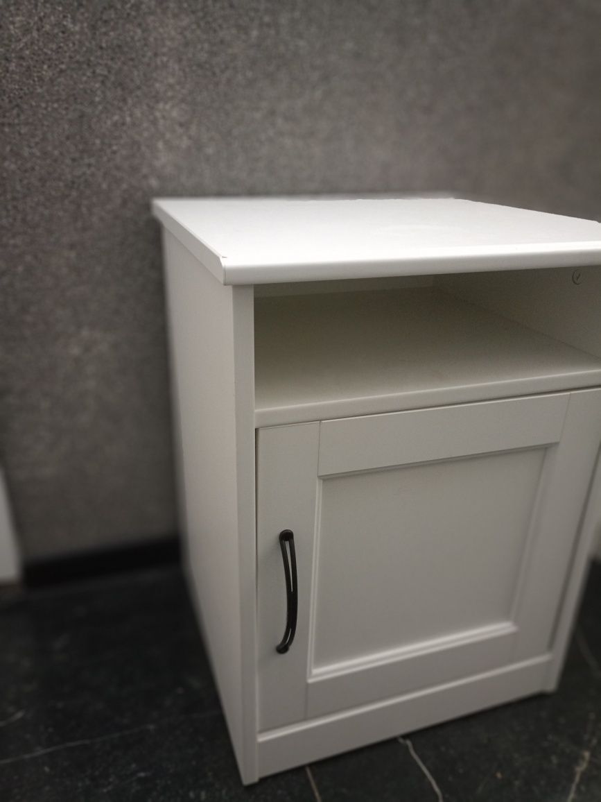 Stolik nocny ikea biały songesand szafka