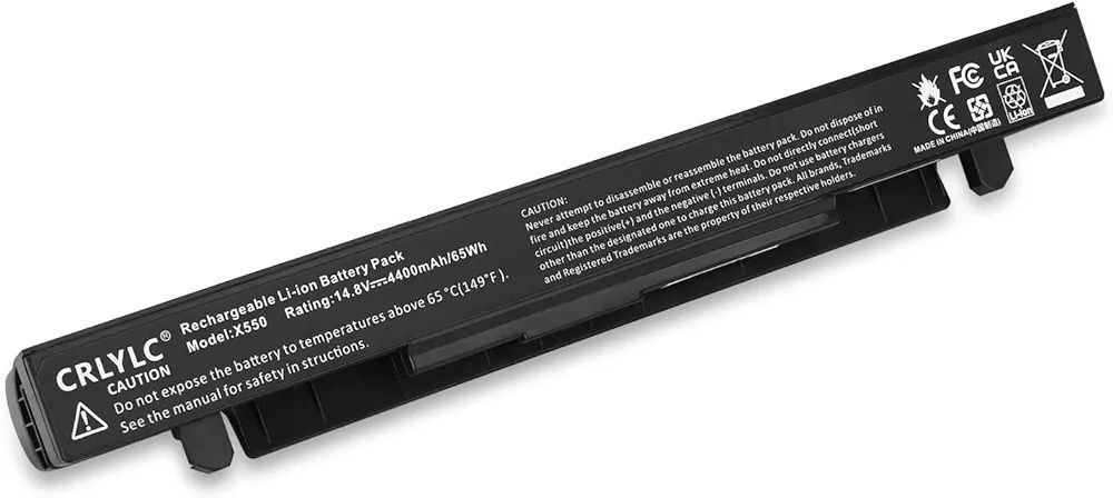 CRLYLC 14.4v 4400mah A41-X550A Laptopa Bateria do Asus R510 R510C R510