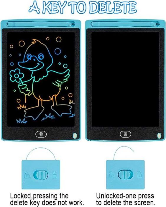 Tablet do pisania LCD dla dzieci 2 sztuki