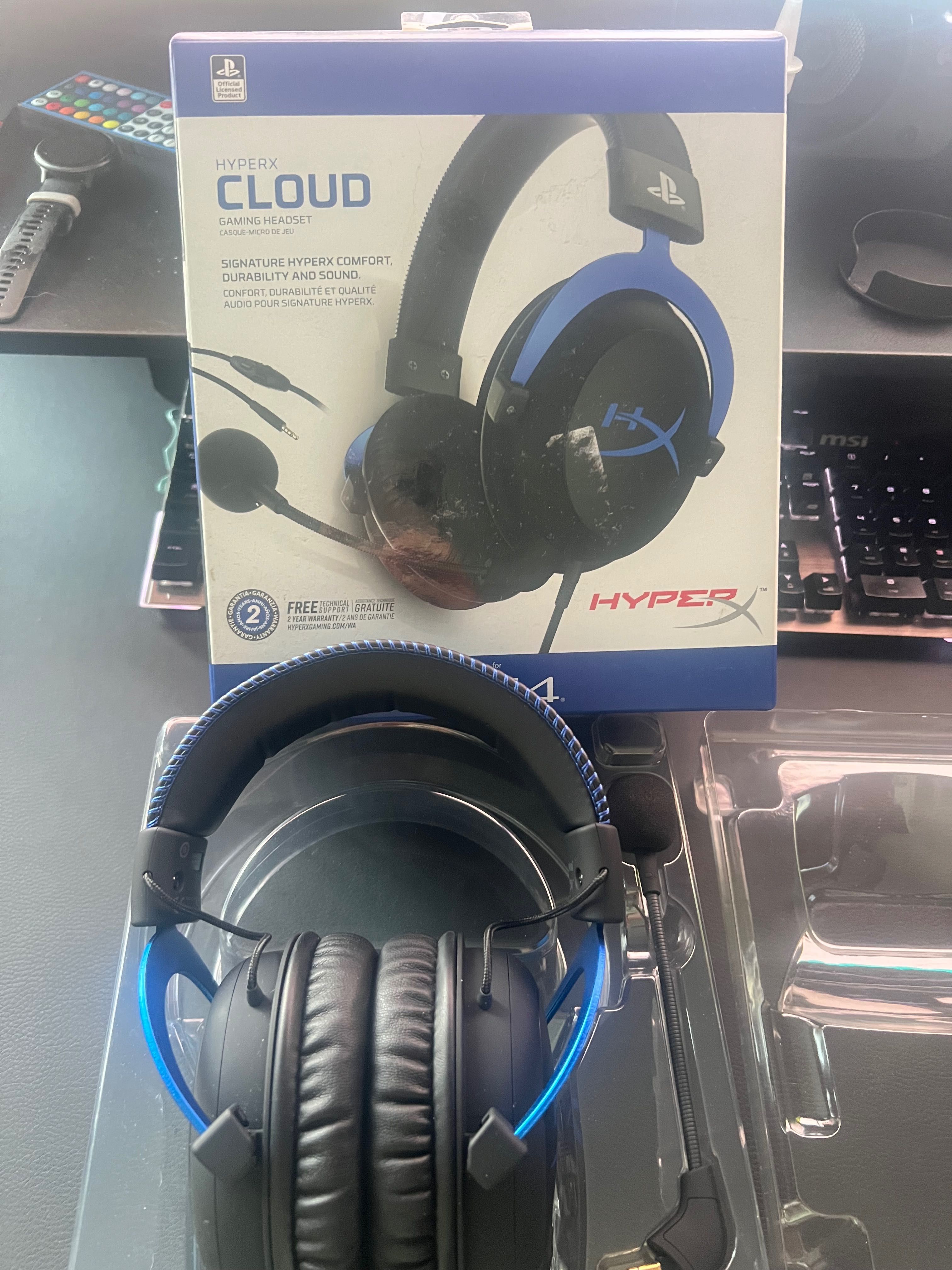 Słuchawki hyperx cloud play station