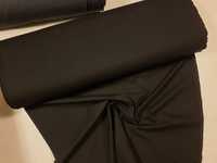 Tkanina czarna z elastanem szer.138 cm.