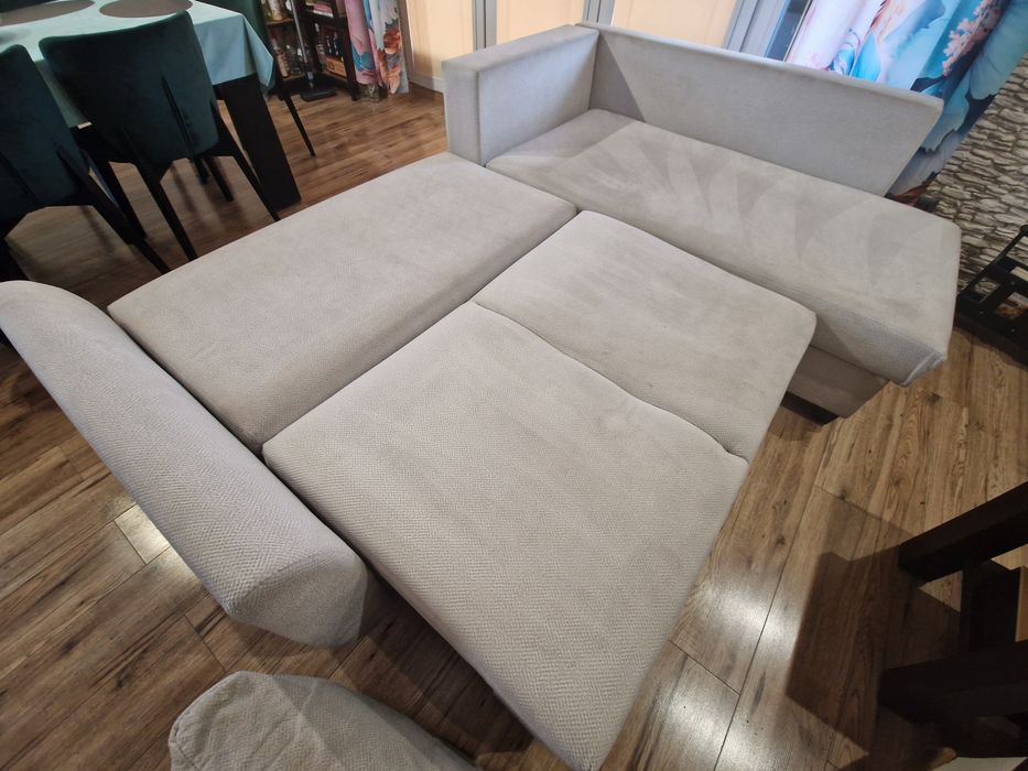 Sofa  narożnik beżowa