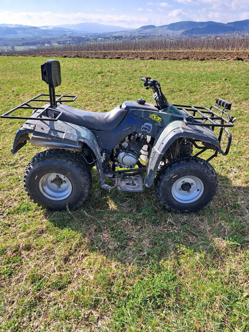 Quad 250 plus przyczepka i pług