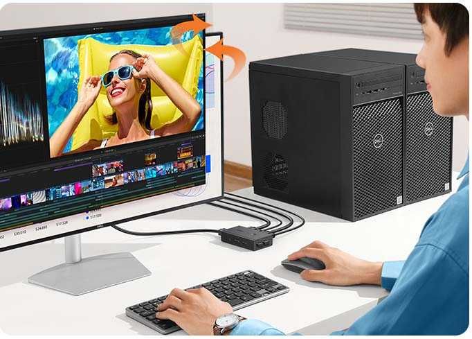 Переключатель на 2 компьютера HDMI USB Switch 4K 60Hz UGREEN Гарантия!