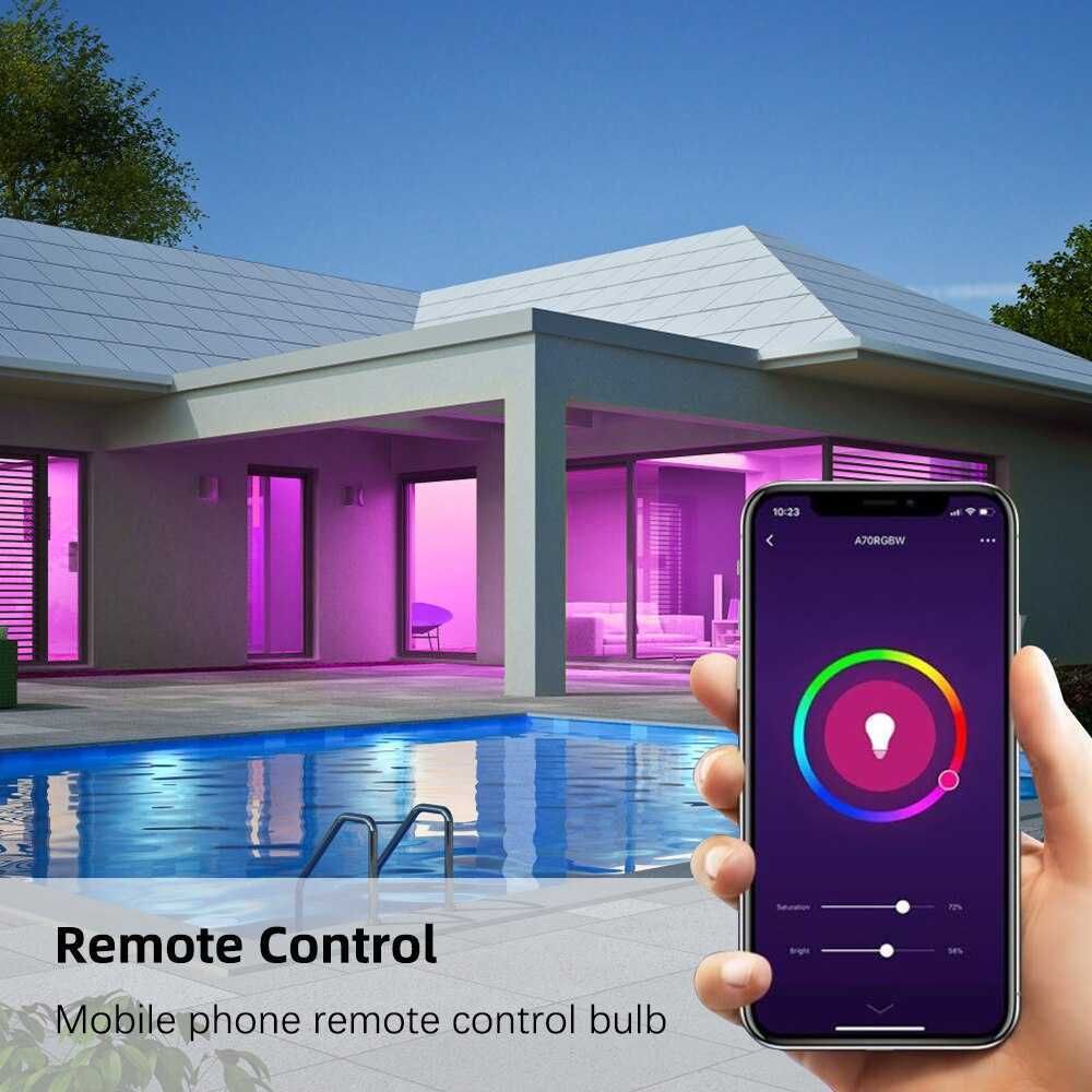 Żarówka Tuya Smart LED 15W WiFi RGBCW smart dom .