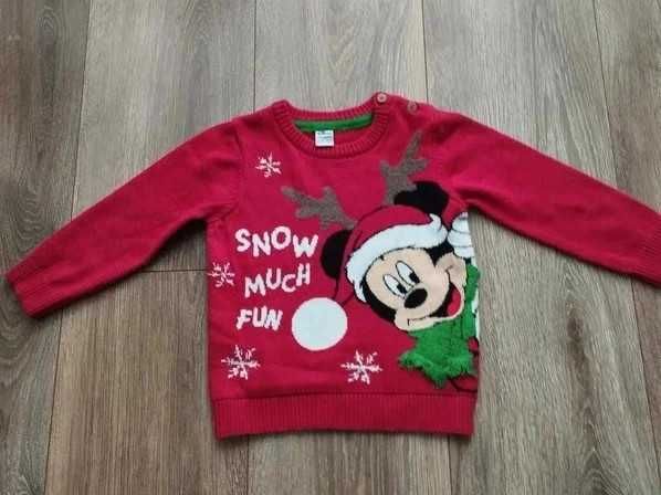 Primark Mickey Mouse sweterek swiateczny sweter christmas