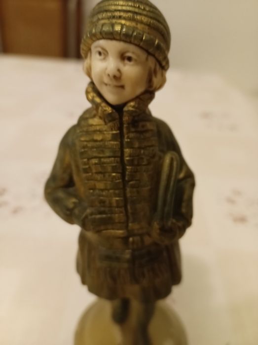 Escultura em bronze feita à mão de Chiparus