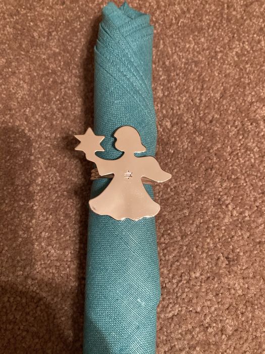 Pierścienie/obrączki na serwetki posrebrzane