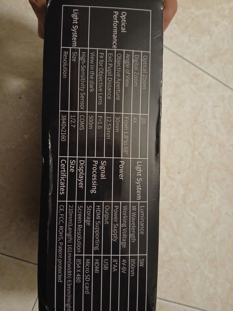 Binoculos de Visao Noturna novos e em caixa