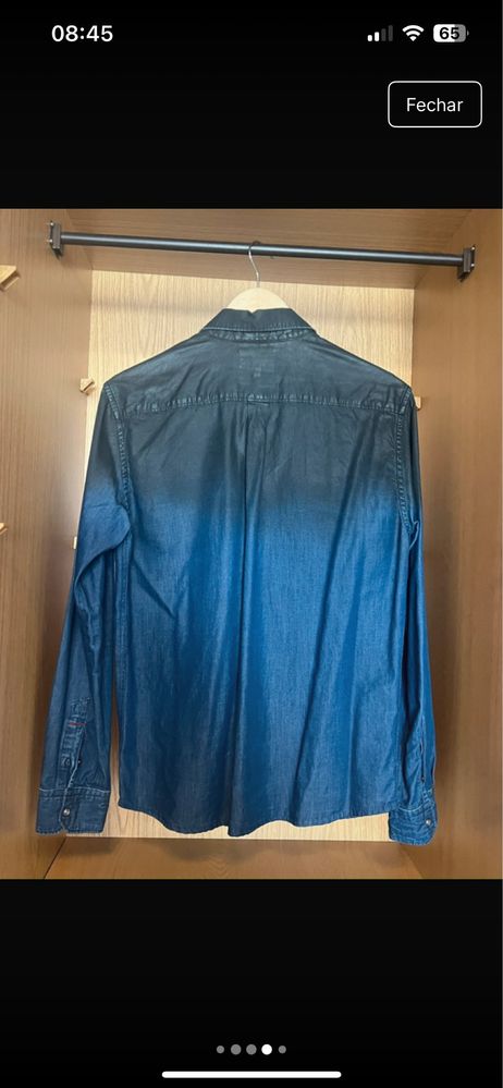 camisa azul salsa