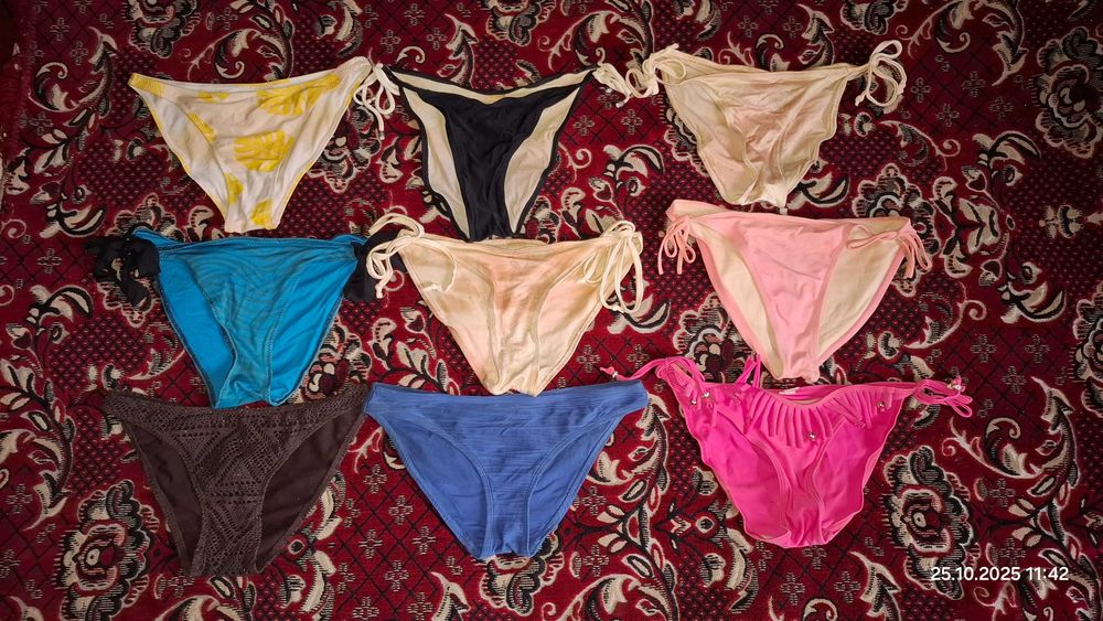 Плавки, трусики жіночі стрингі на завязках та ні, міні спідниці, боді