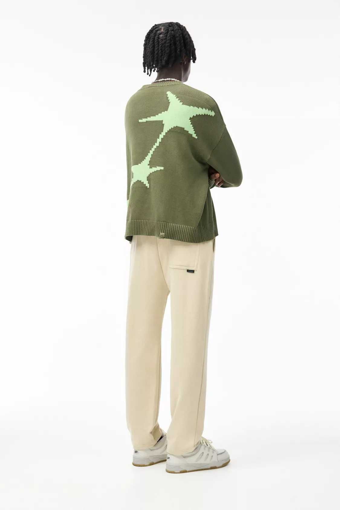 Широкі штани з акцентованими швами PULL&BEAR