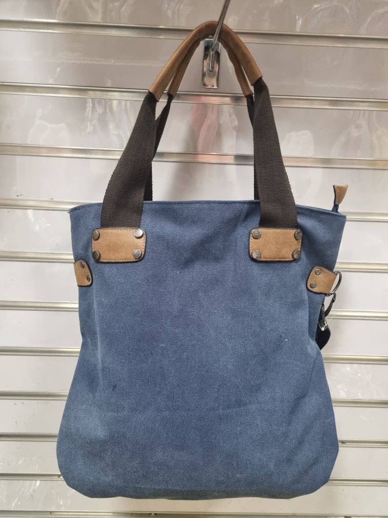 Granatowa torebka damska shopper