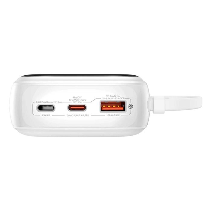 НОВИЙ Повербанк Powerbank Baseus Qpow Pro+ 20000mAh Type-C 22.5W white