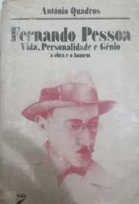 Livro de António Quadros. Fernando Pessoa Vida, personalidade e Génio