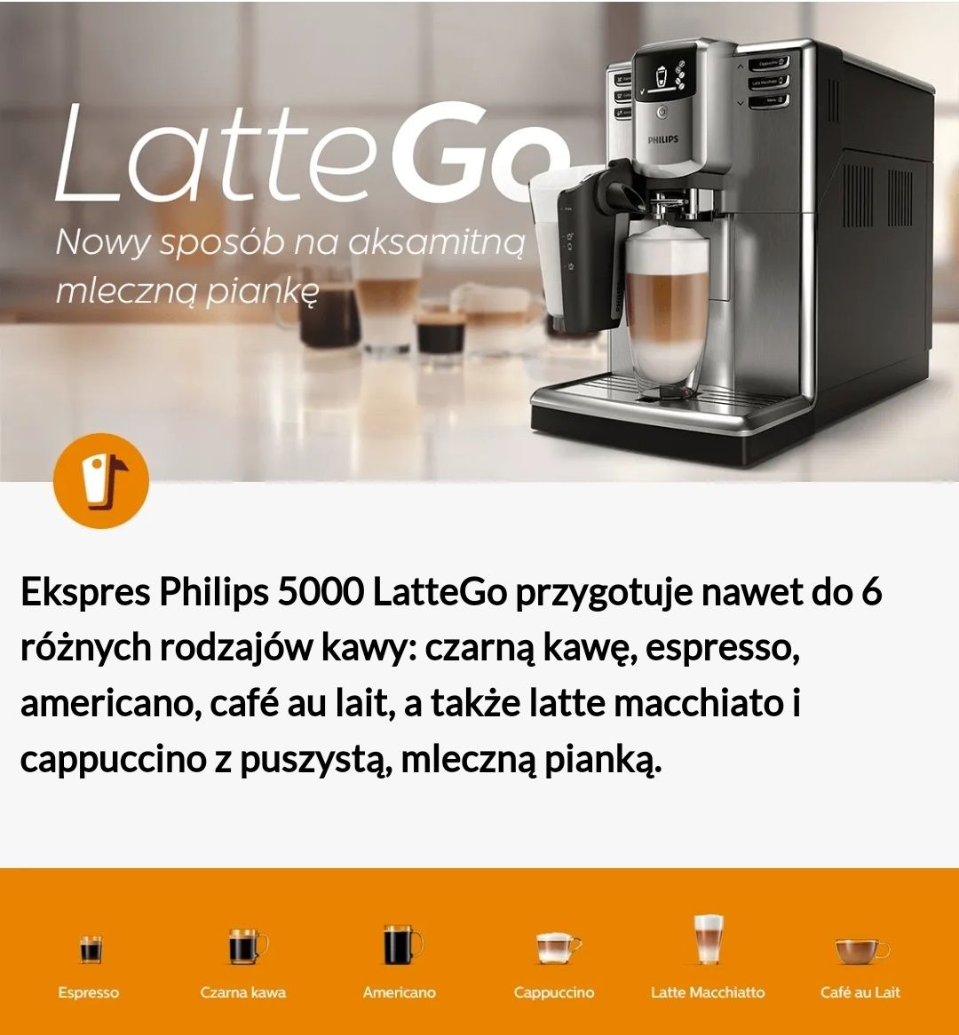 Ekspres PHILIPS 5000 LatteGo EP5335/10