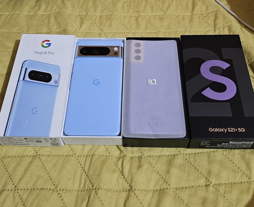 Google pixel 8 pro e galaxy S21+ ambos bem novos
