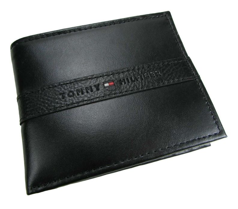 Кошелек TOMMY HILFIGER с отделением для мелочи с RFID-защитой. Оригина