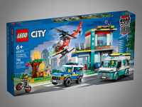 LEGO City 60371 Centrum Ratunkowe Parking Policja Straż - nowe