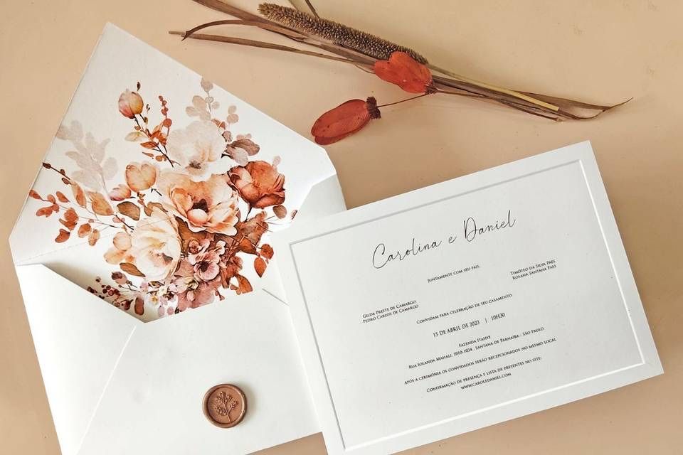 Convites de casamento/ Menus