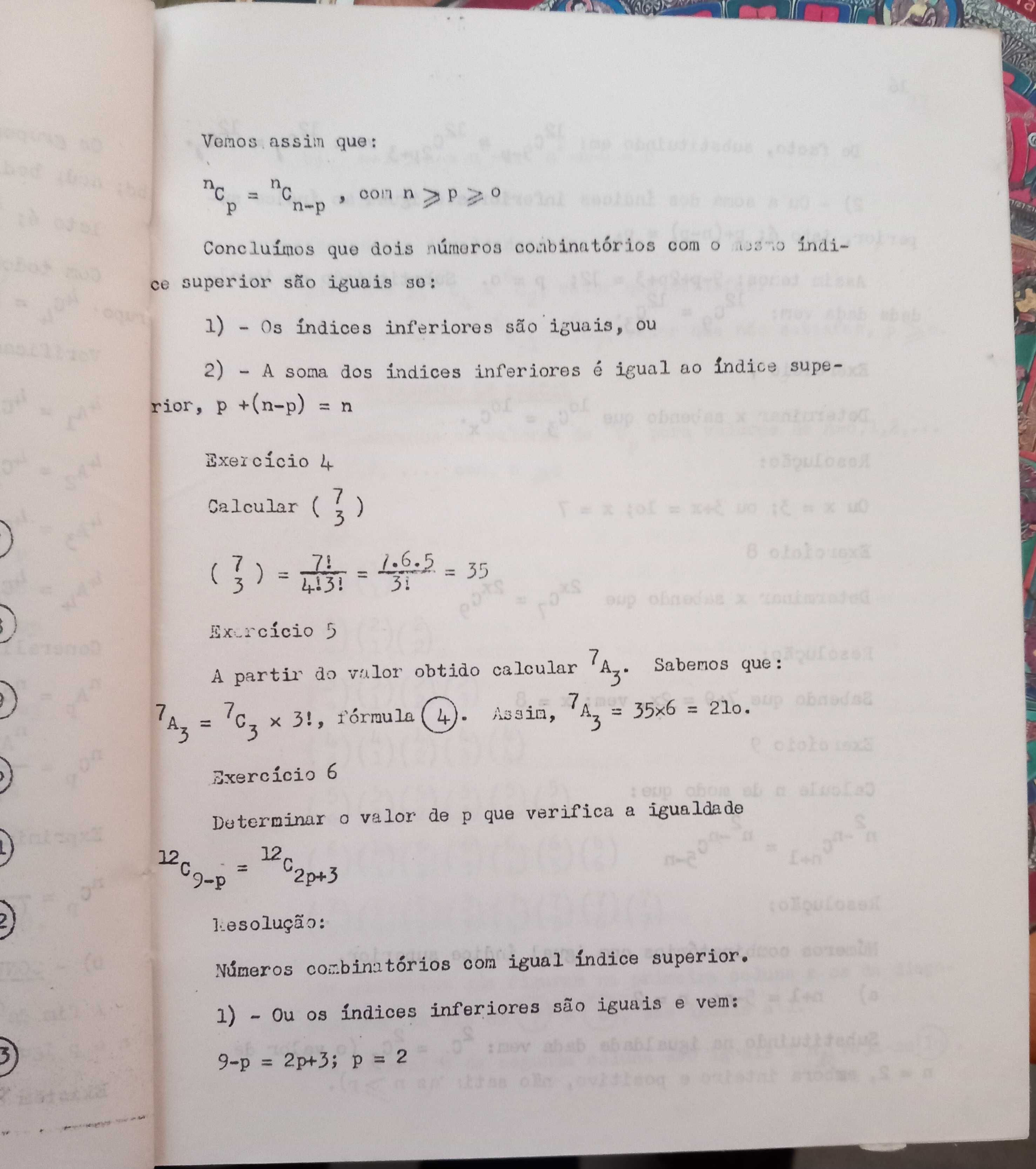 Sebenta de Matemática de Álgebra vol II 1978 de Fernando Borja Santos