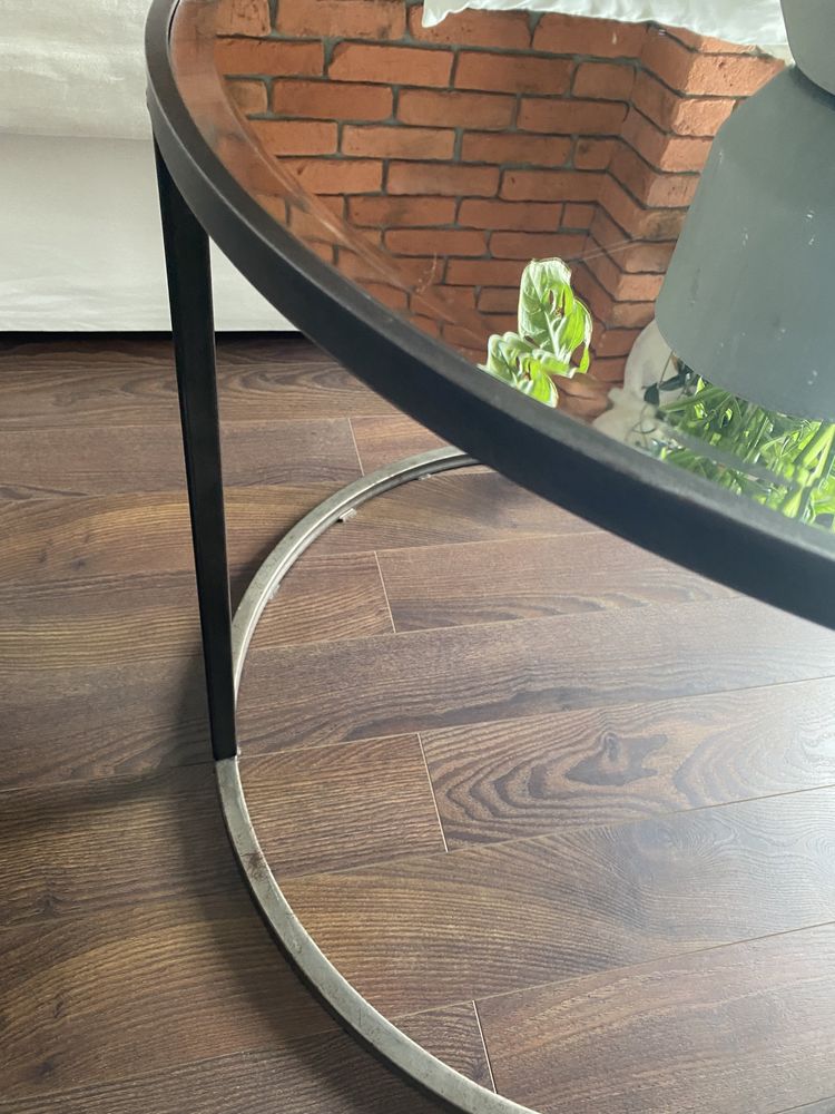 Stół ława stolik kawowy loft loftowy metal lustro industrialny