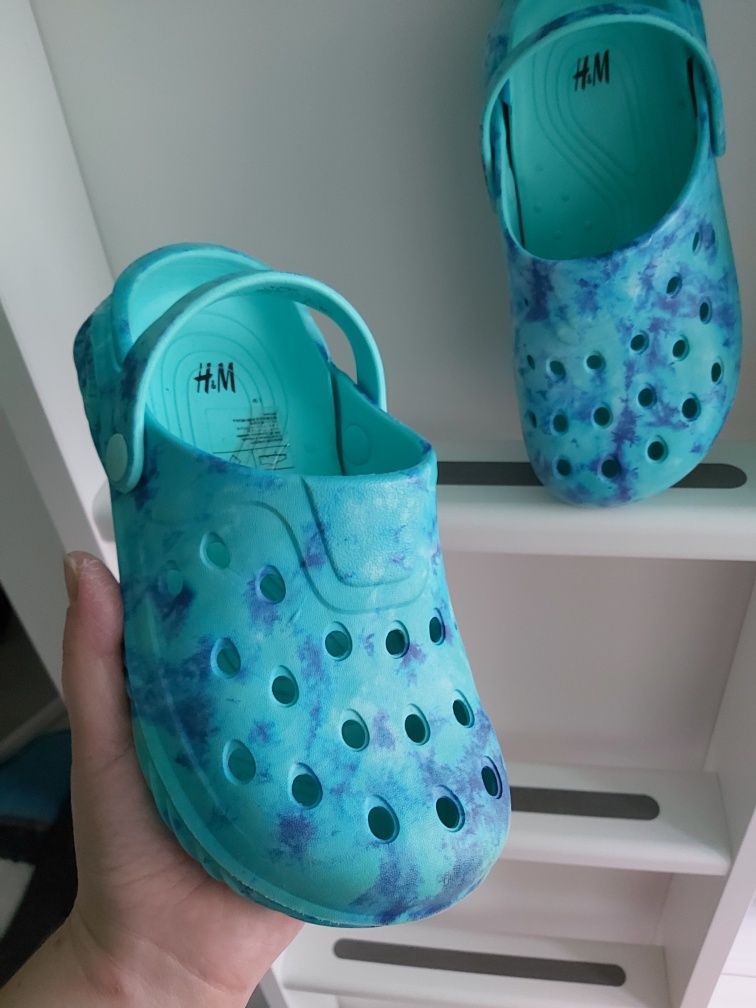 Klapki basenowe lato jak crocs h&m 32/33