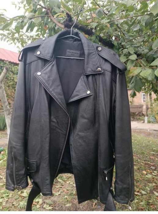 Шкіряна косуха, куртка, осіння ,шкірянка