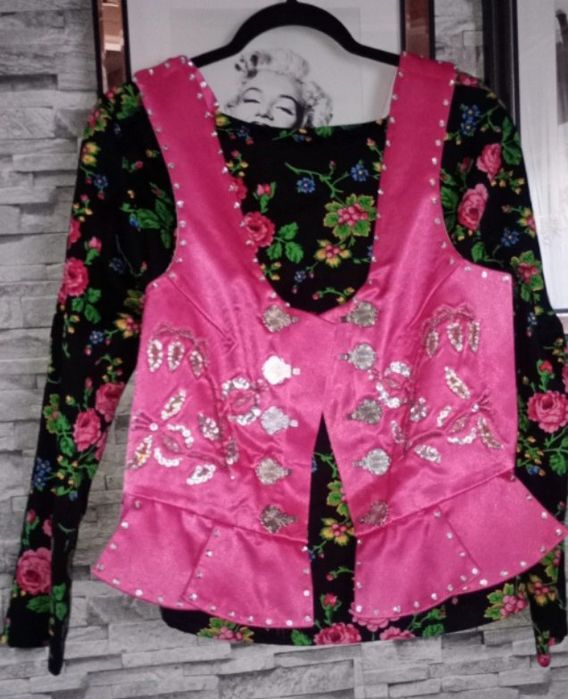 Góralski gorset bluzka xl 42 folk