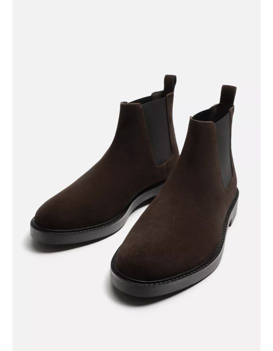 Шкіряні черевики-челсі від ZARA