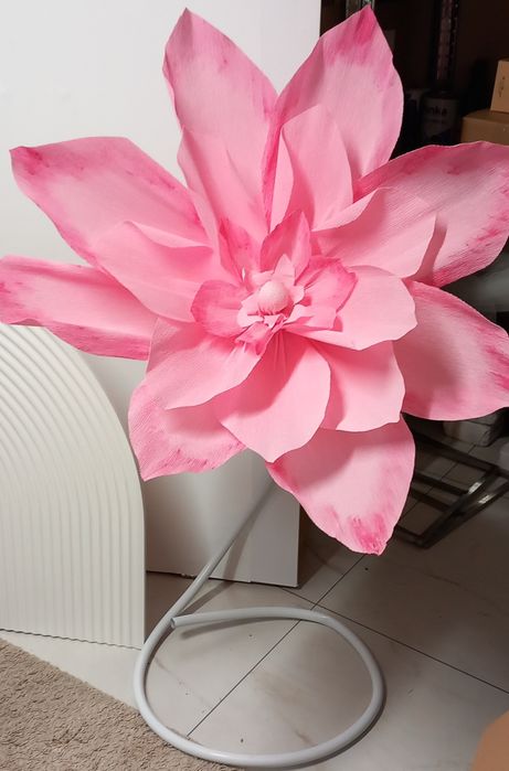 Kwiaty gigant różowy sztuczny