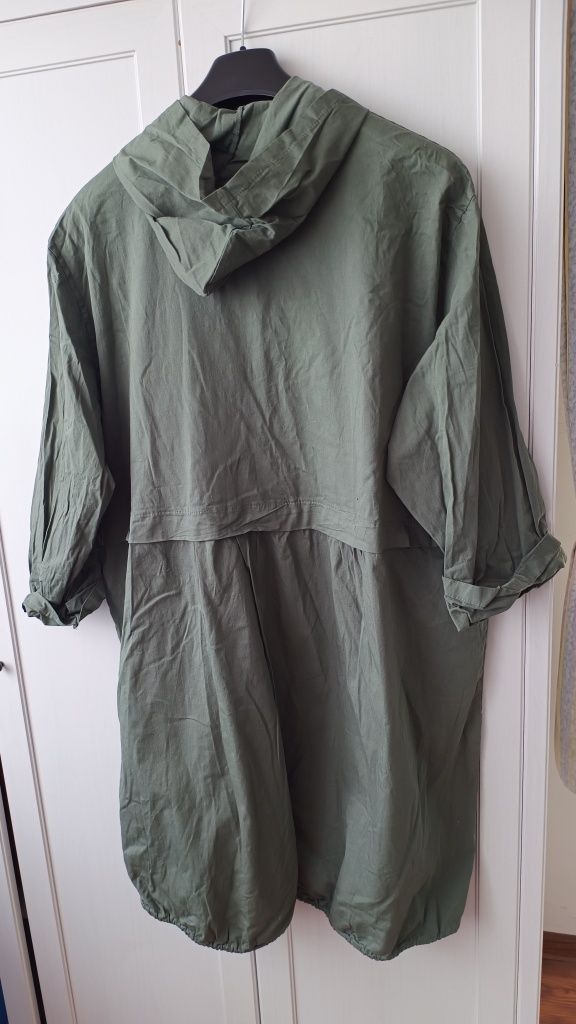 Kurtka damska bawełniana parka cienka XXXXL