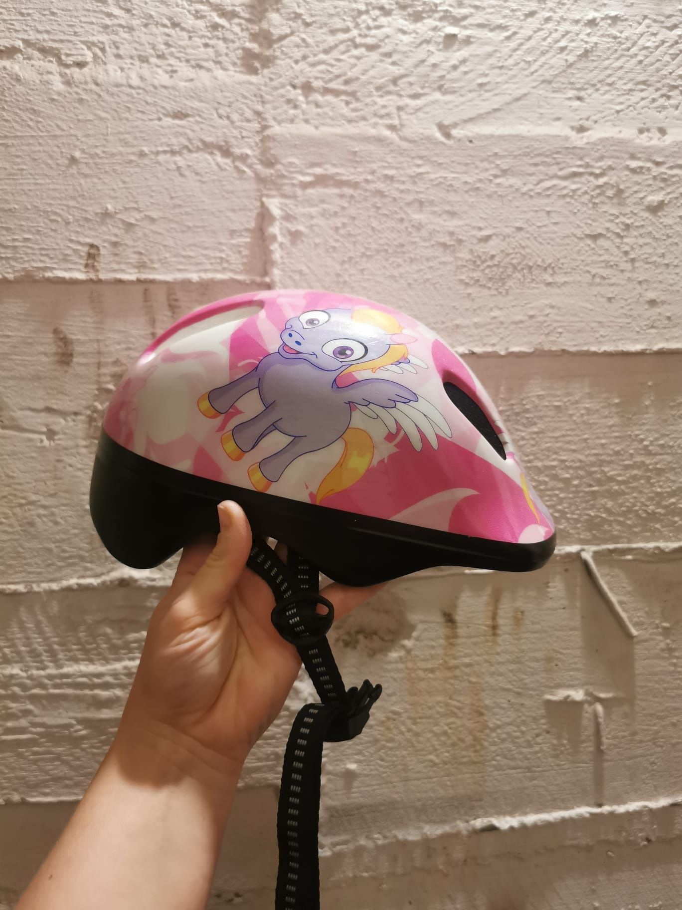 Kask rowerowy różowy rozmiar S 48-52 cm
