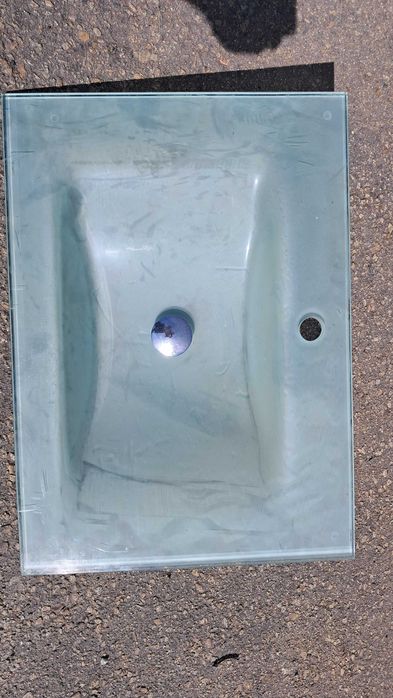 lavatório vidro 70x50 pousar ou suspenso