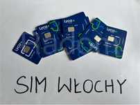 SIM Włochy 5€ nowy starter włoski karta Italy lycamobile altywny