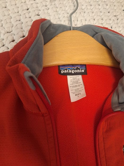 Patagonia męska bluza polarowa czerwona rozmiar L