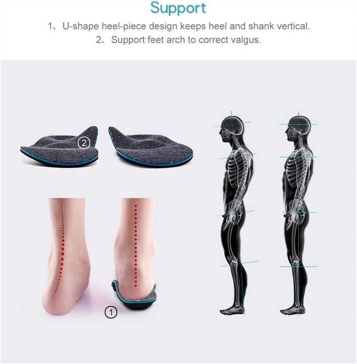 Ortopedyczne wkładki do butów na płaskostopie 30 cm