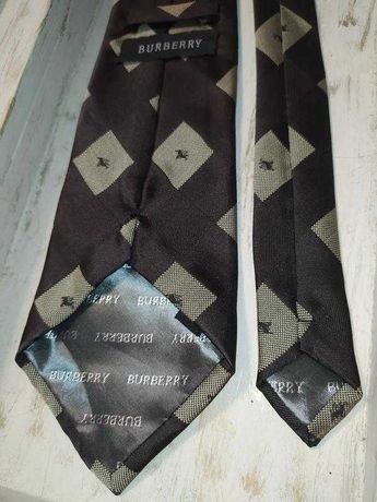 Burberry фирменный галстук, 100% шелк