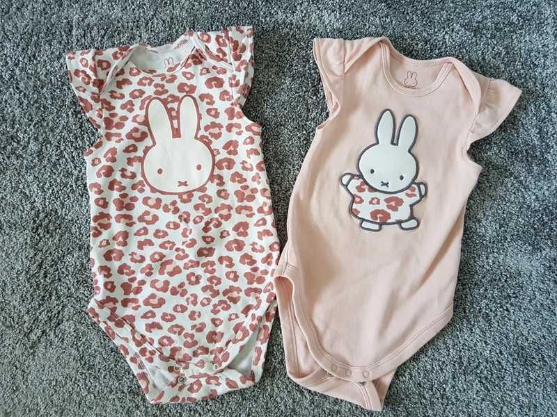 2 szt słodkie body króliczki 80