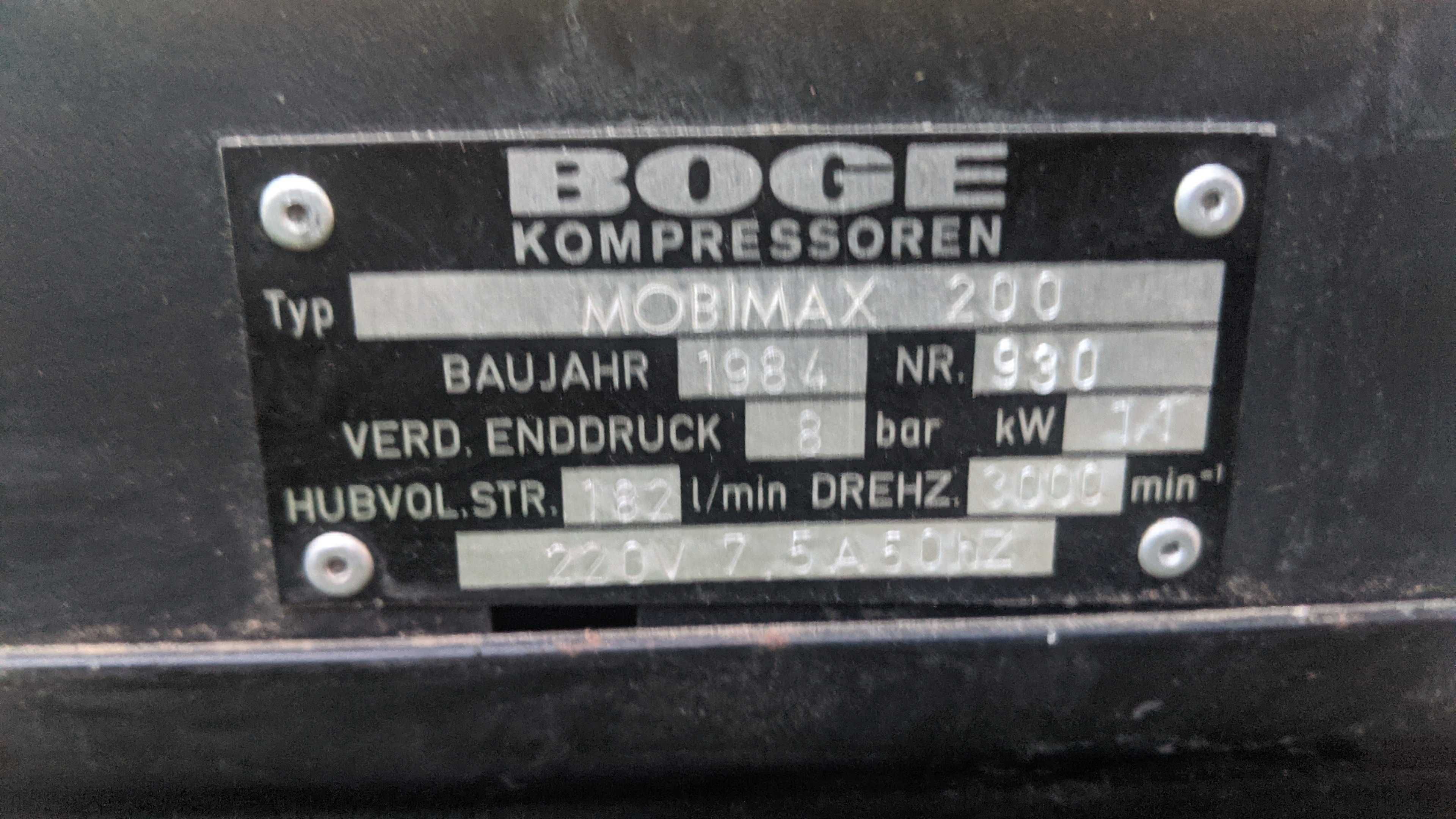 Kompresor boge oryginal
