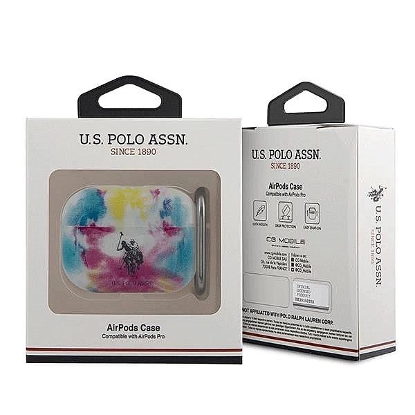 Etui U.S. Polo Assn. Tie & Dye Collection na AirPods Pro - wielokoloro