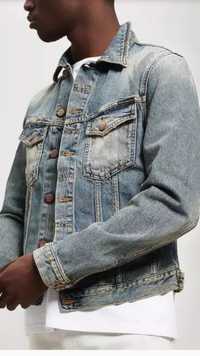 Kurtka jeansowa męska  Nudie Jeans Billy Shimmering Indigo katana dżin