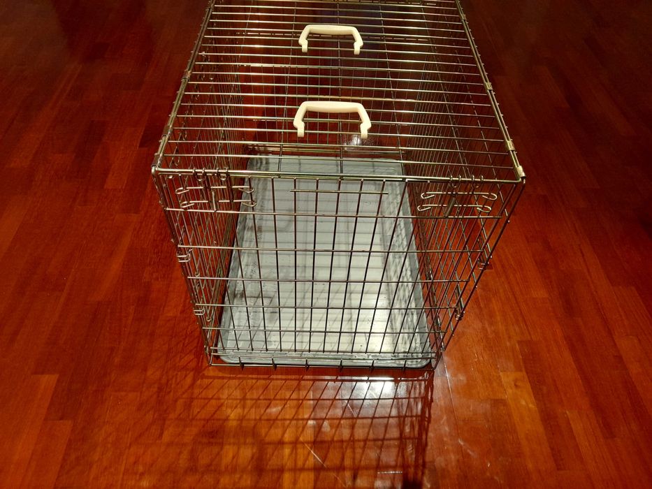 Parque Transportador cão ou gato galvanizado jaula com areme gr