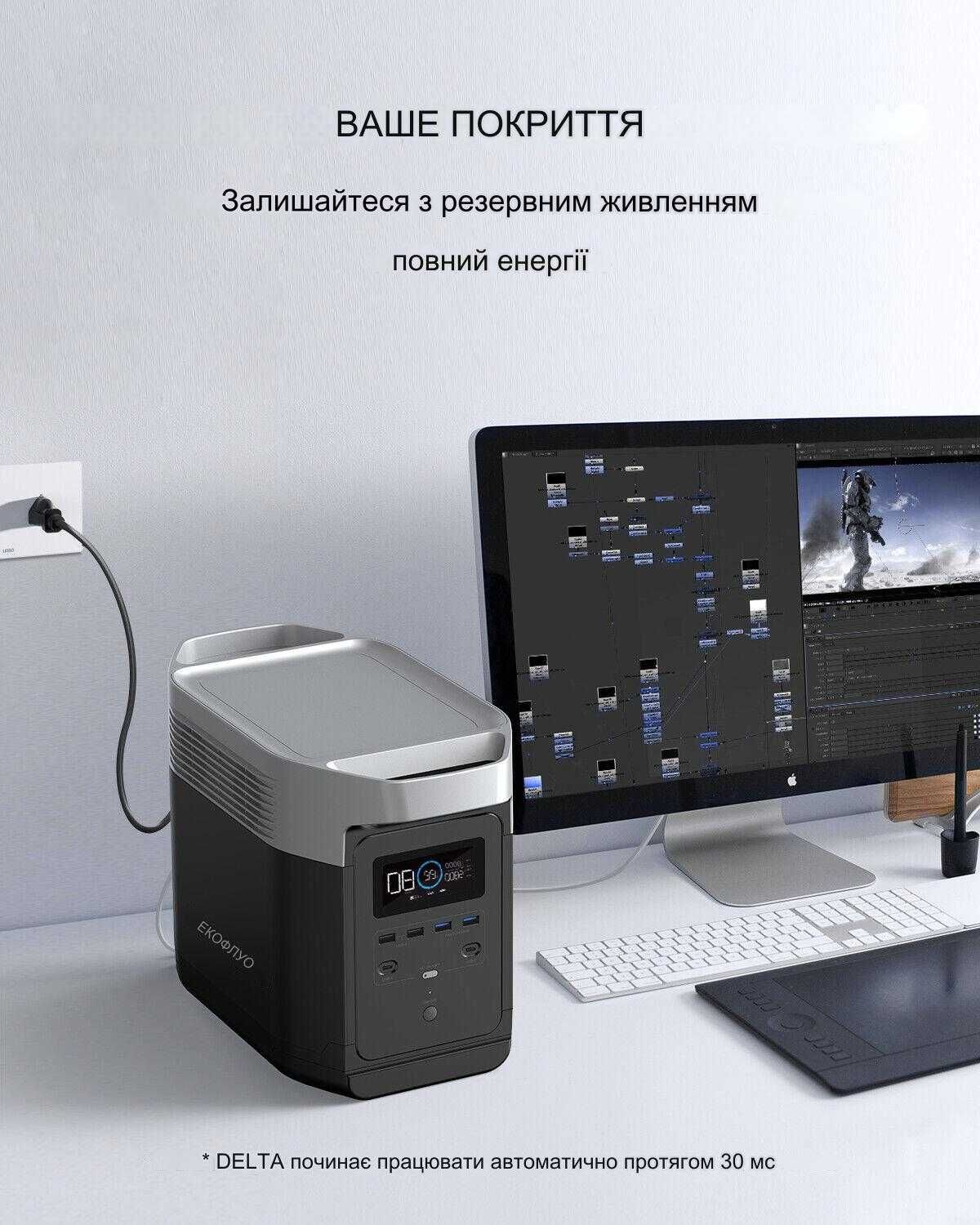 Зарядна станція EcoFlow DELTA 1260 Вт/год, 1800Вт,  EU версія