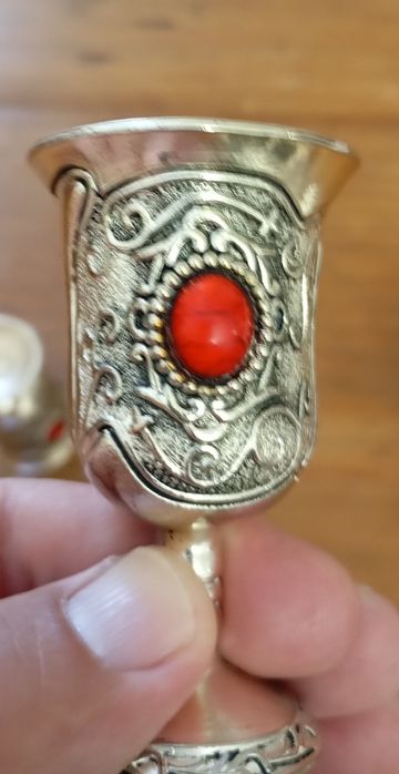 Conjunto de 4 cálices vermelho