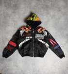 бомбер Vetements Black and Navy Alpha Industries Racing Bomber Jacket