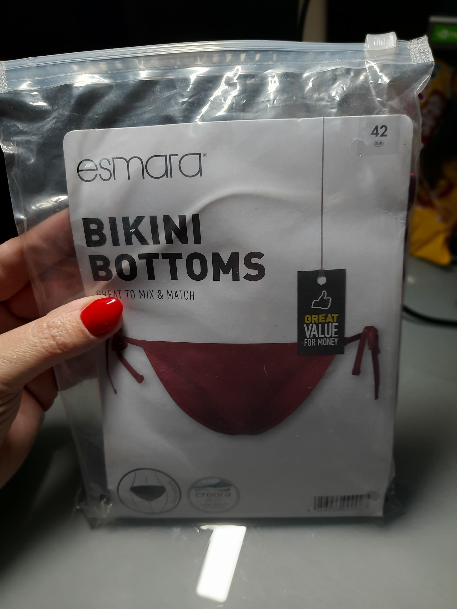 Nowy dół majtki bikini 42 burgundowe