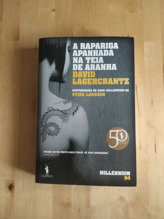 Livro "A rapariga apanhada na teia de aranha"