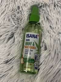 Олія Isana для волосся з екстрактом коноплі та олією макадамії.